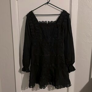 Detailed Black Dress
